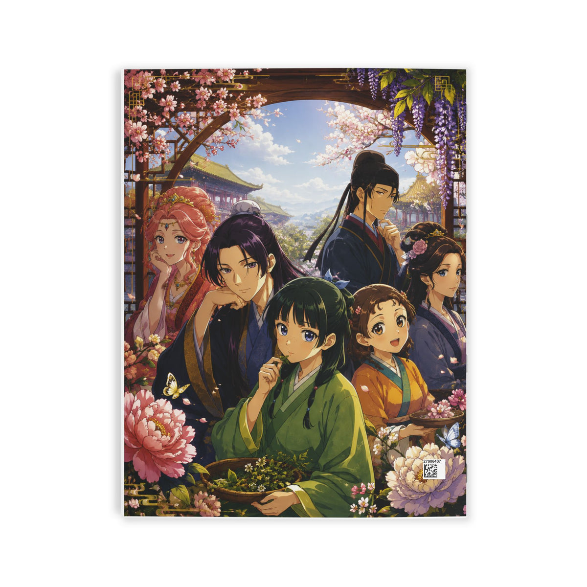 Coloring Book — The Apothecary & Diaries: Floral Anime Characters Coloring Book