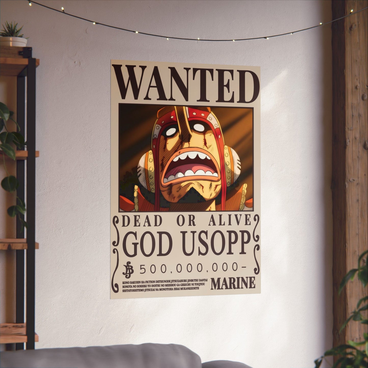 Wanted "God Usopp" Matte Poster — One Piece Wanted Poster Wall Art