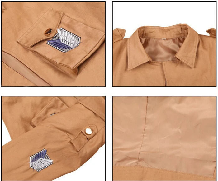 Attack on Titan Scout Regiment Cosplay Jacket – Shingeki no Kyojin Legion Coat | Eren & Levi Inspired