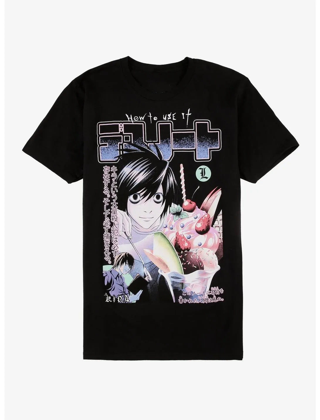 Death Note Y2K Graphic T-Shirt – Casual Anime Streetwear Tee
