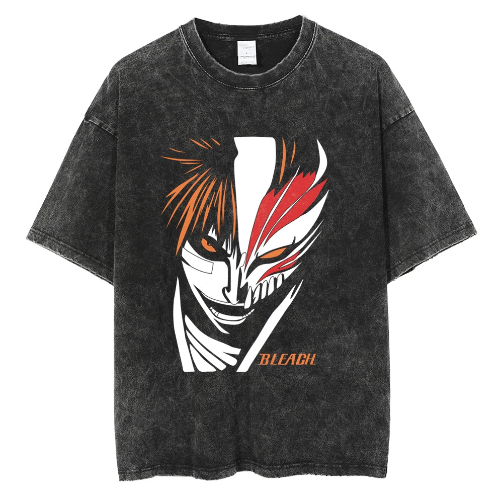 BLEACH Kenpachi Zaraki Oversized Graphic T-Shirt – Unisex Anime Streetwear Tee