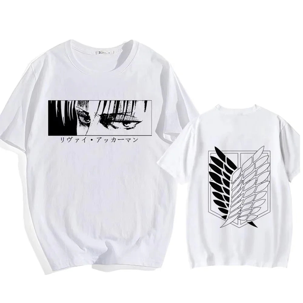 Attack on Titan Eren Yeager Graphic T-Shirt – Oversized Unisex Cotton Anime Streetwear Tee