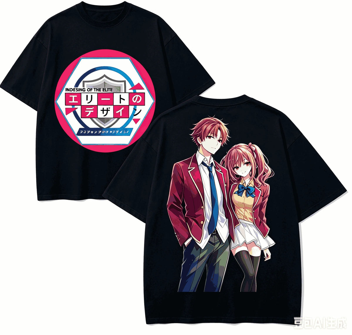 Classroom of the Elite Retro Oversized T-Shirt – Unisex Harajuku Anime Streetwear