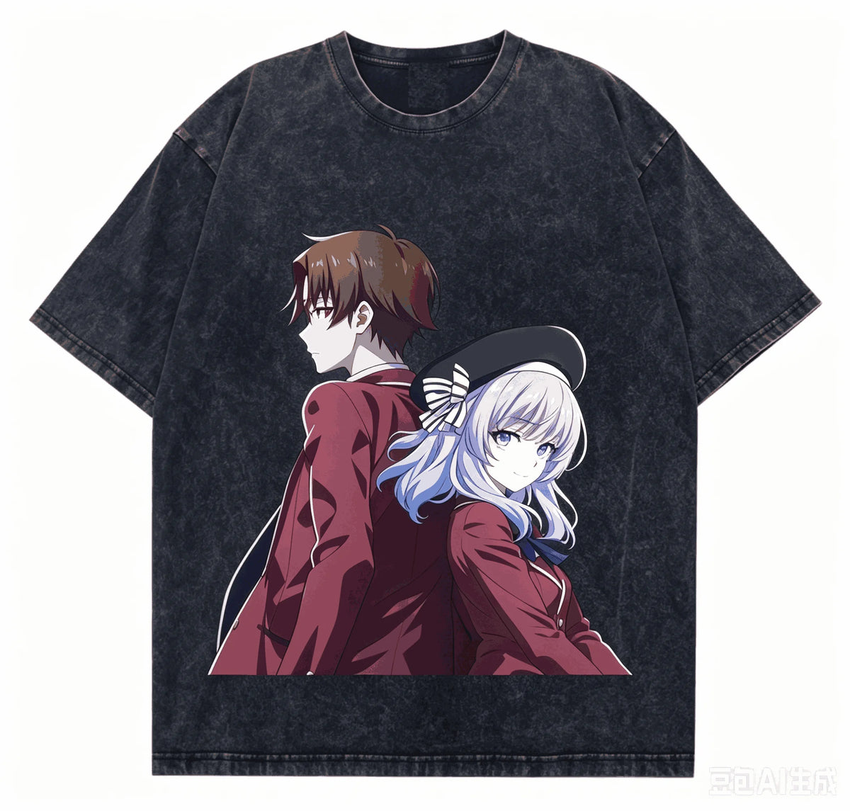 Classroom of the Elite Vintage Washed T-Shirt – Retro Anime Streetwear Tee