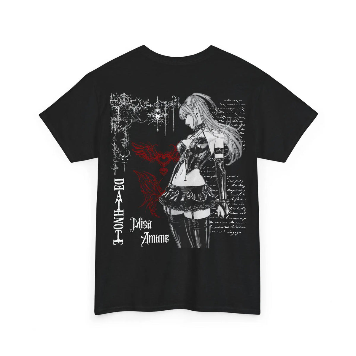 Death Note Misa Amane Graphic T-Shirt – Unisex Heavy Cotton Gothic Anime Tee