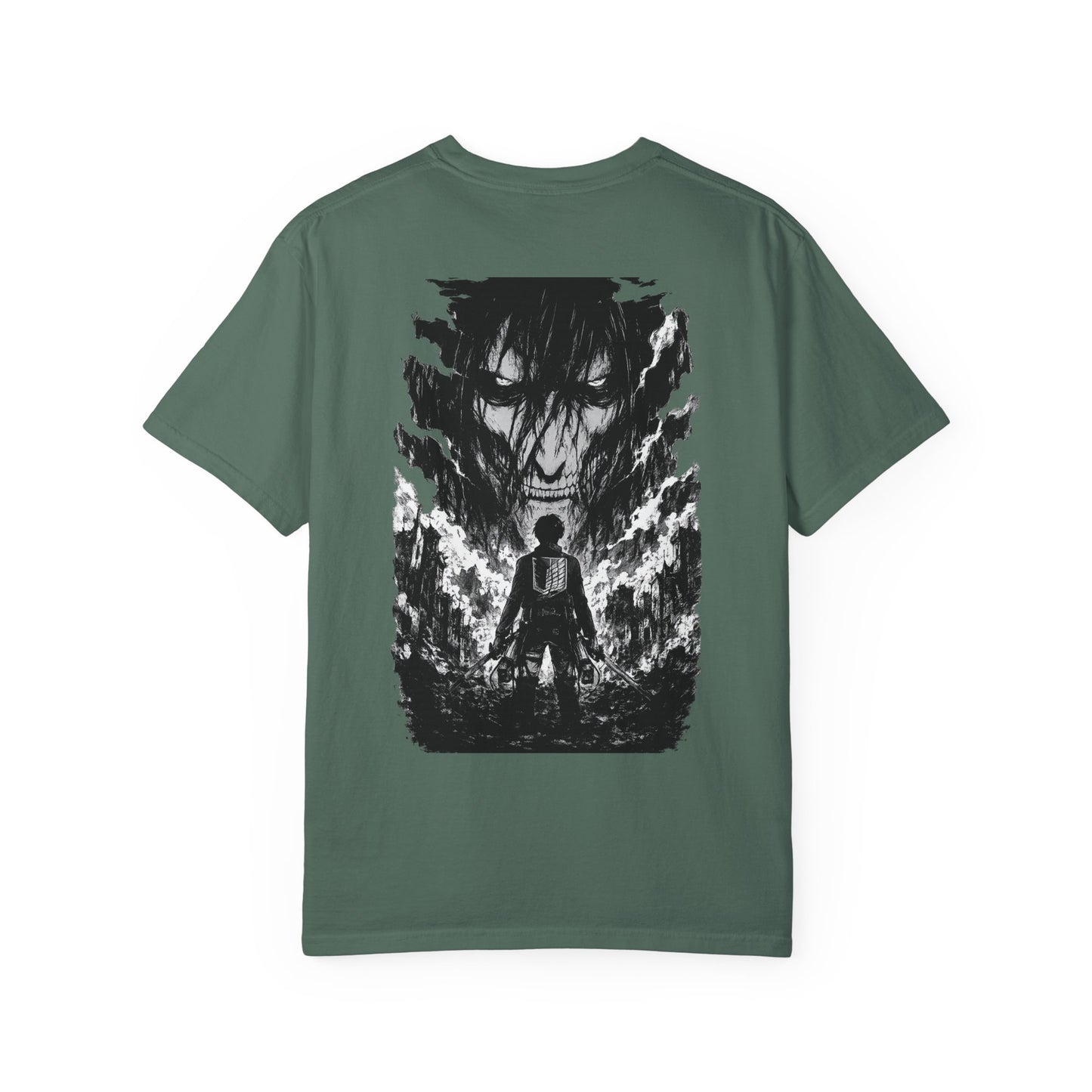 Attack on Titan Scout Regiment Tee — Eren vs Colossal Back Graphic T-Shirt