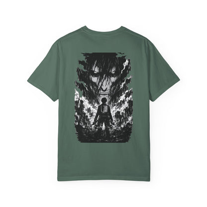 Attack on Titan Scout Regiment Tee — Eren vs Colossal Back Graphic T-Shirt