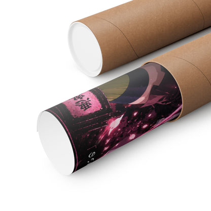 Demon Slayer Mitsuri Kanroji Matte Vertical Poster — Pink Sakura Anime Wall Art