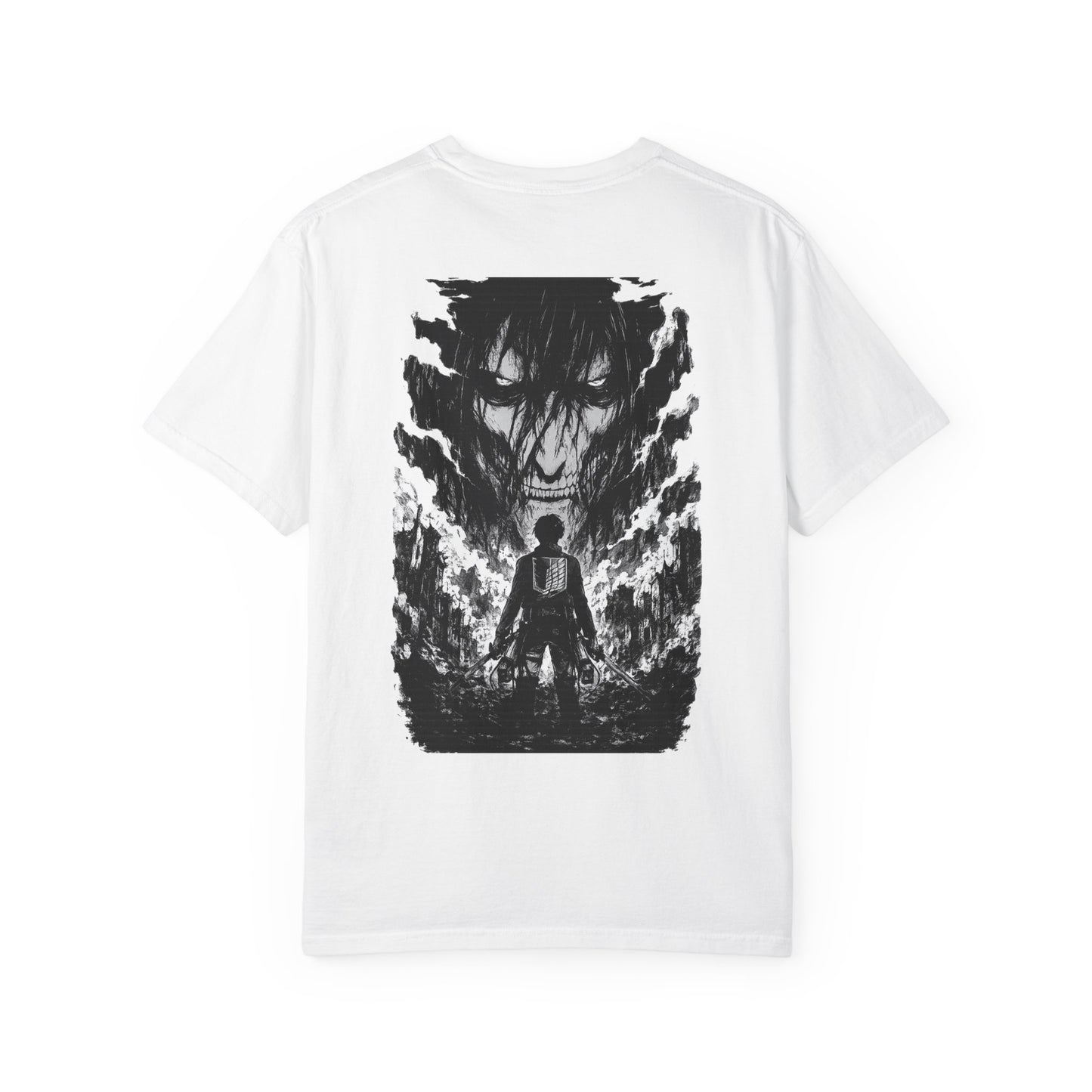 Attack on Titan Scout Regiment Tee — Eren vs Colossal Back Graphic T-Shirt