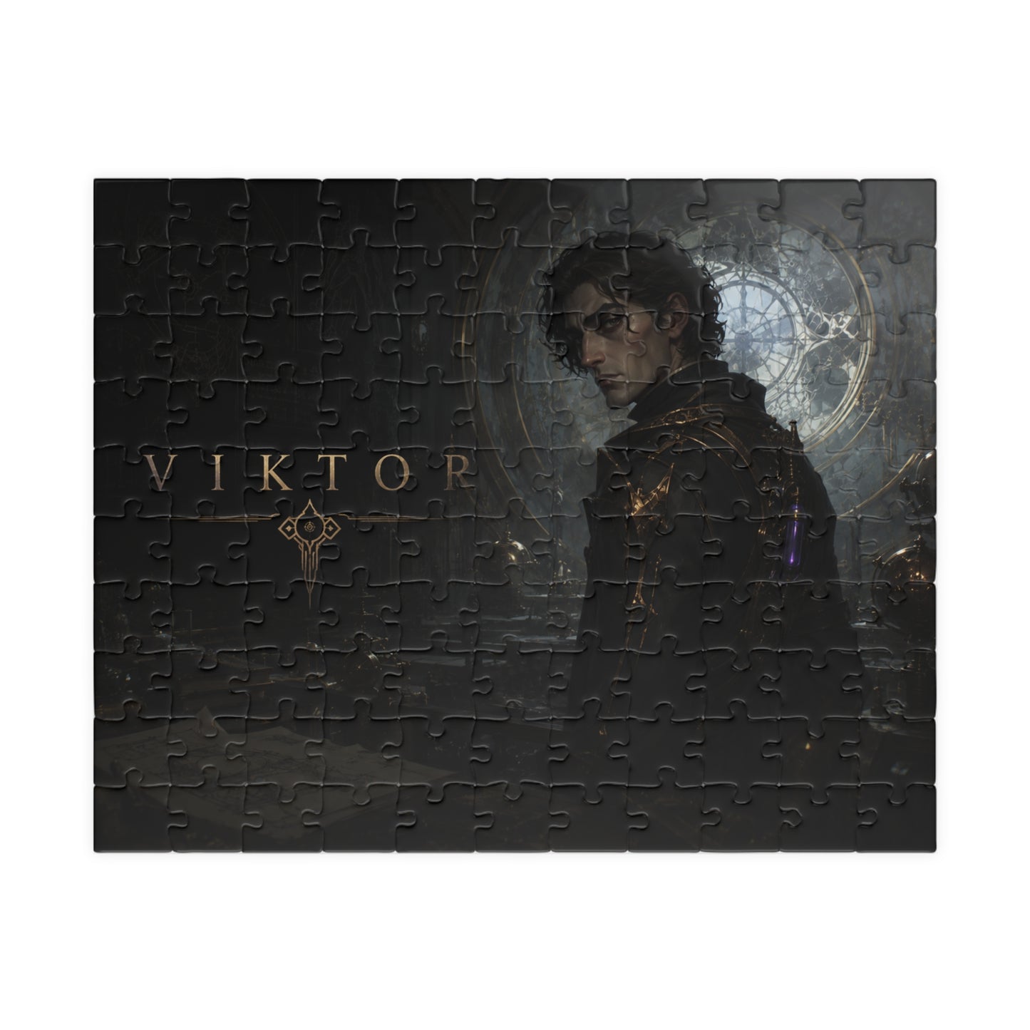 Viktor Arcane Dark Fantasy Puzzle — Gothic Portrait Jigsaw (110–520 pcs)