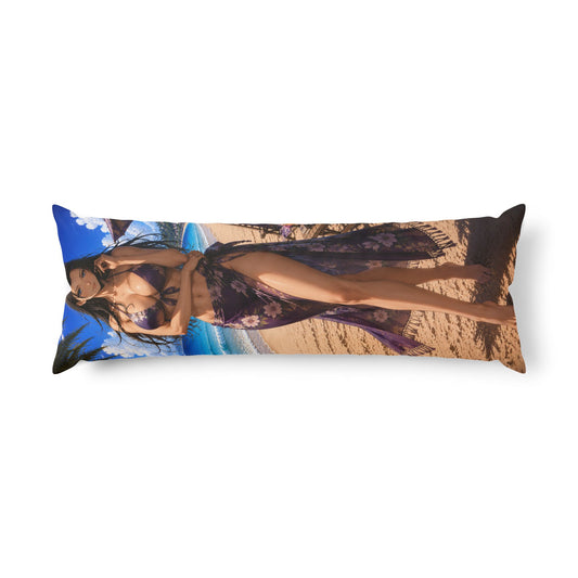 Robin One Piece Beach Pin-Up Body Pillow Cover — Sexy Bikini Sunset Print