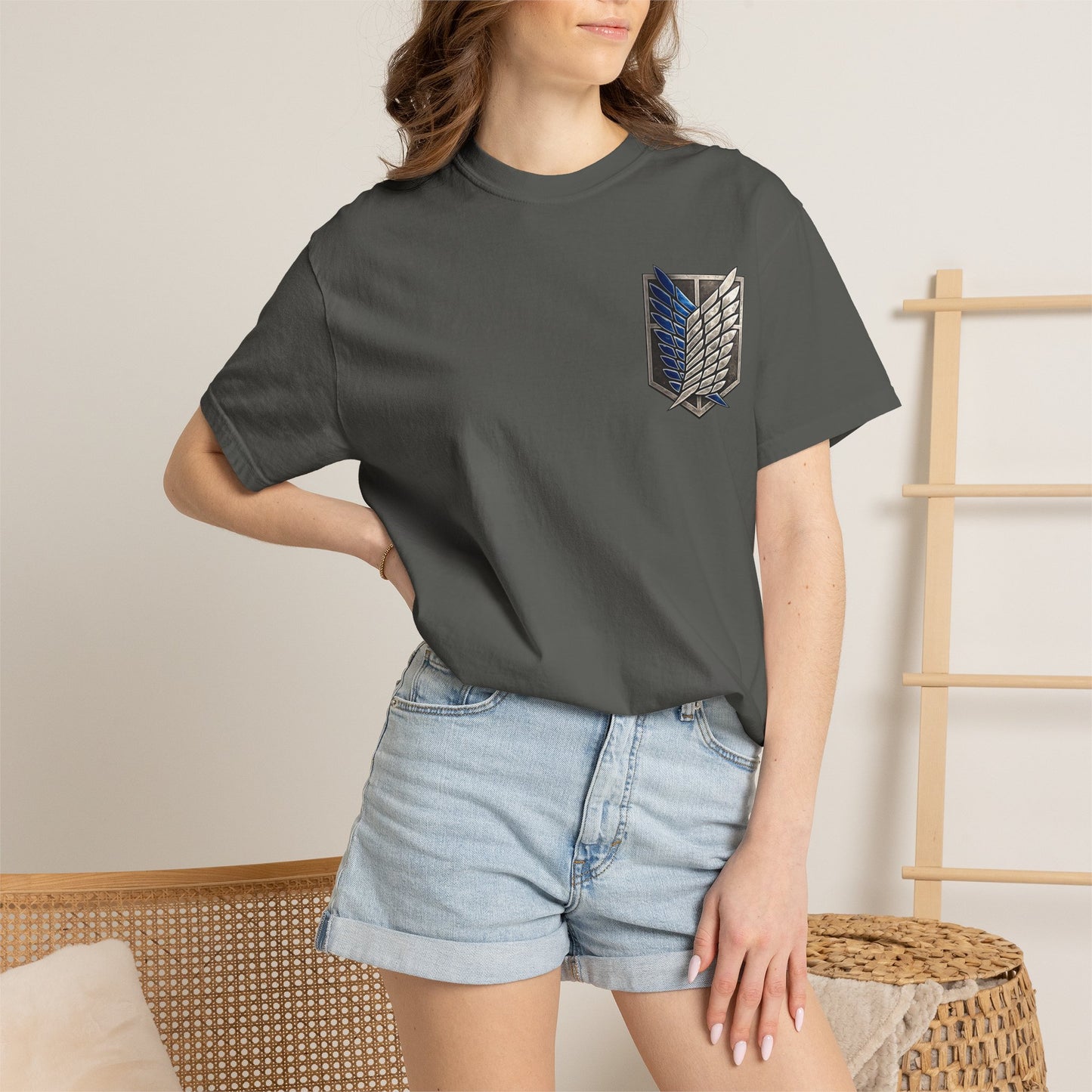 Attack on Titan Scout Regiment Tee — Eren vs Colossal Back Graphic T-Shirt