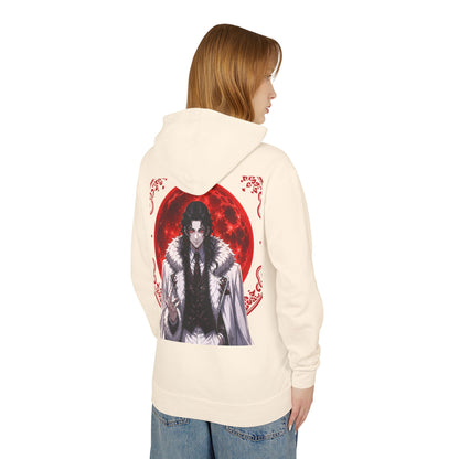 Vampire Prince Hoodie — Gothic Red Moon Graphic Pullover