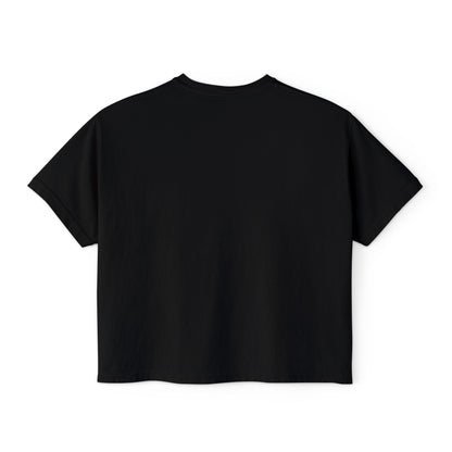 Anime Elf Portrait Boxy Tee — White Women’s Cropped Graphic Shirt