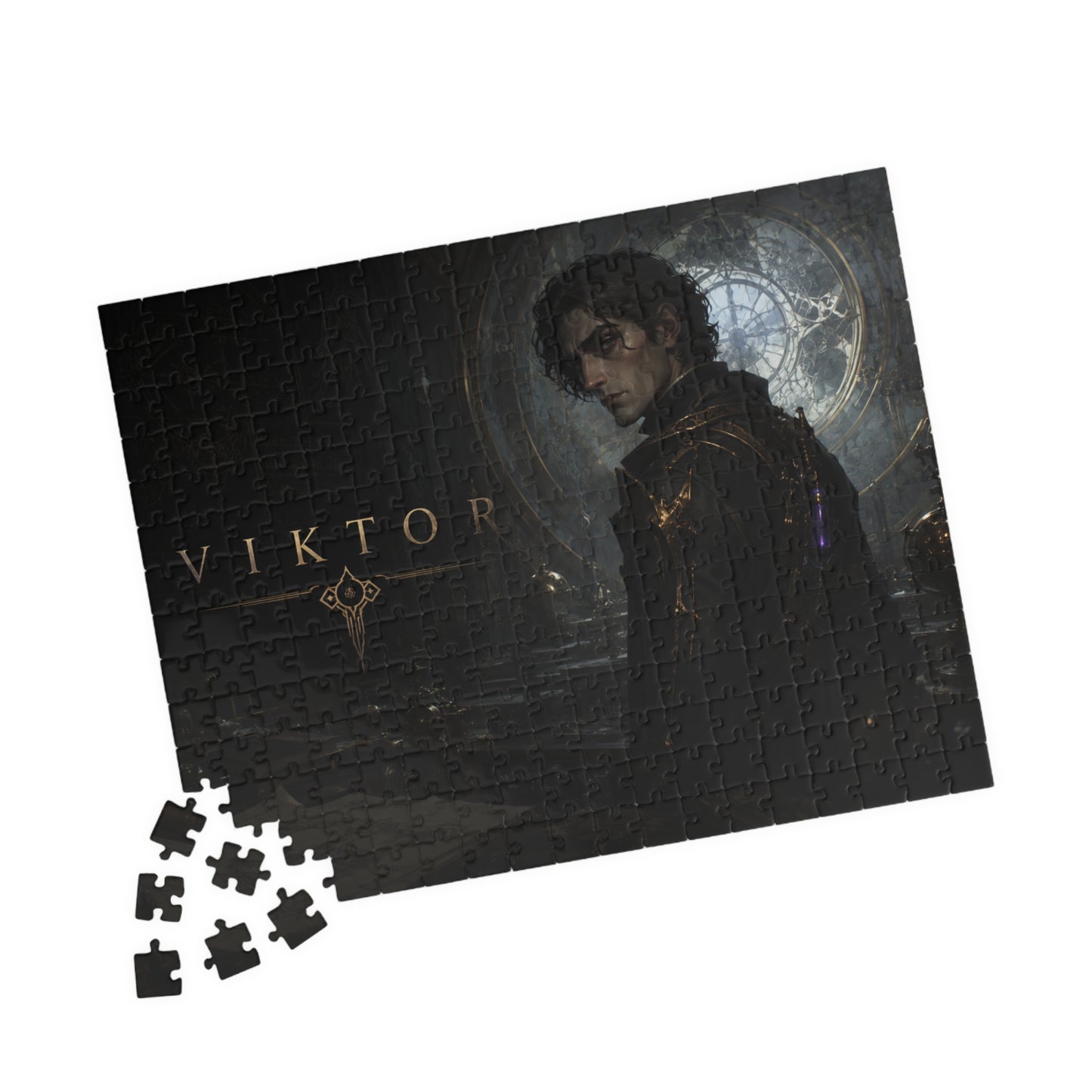 Viktor Arcane Dark Fantasy Puzzle — Gothic Portrait Jigsaw (110–520 pcs)