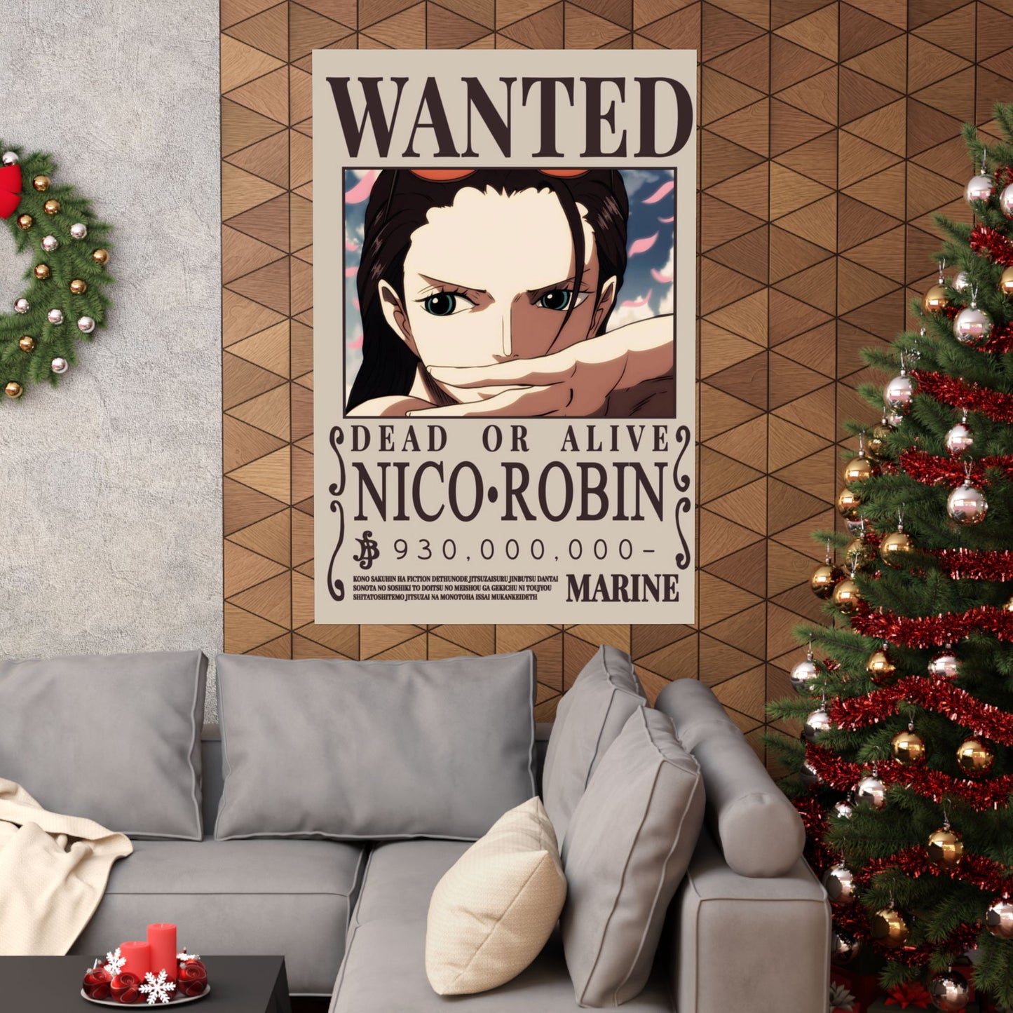WANTED Nico Robin Poster — Anime Wanted Poster Matte Print