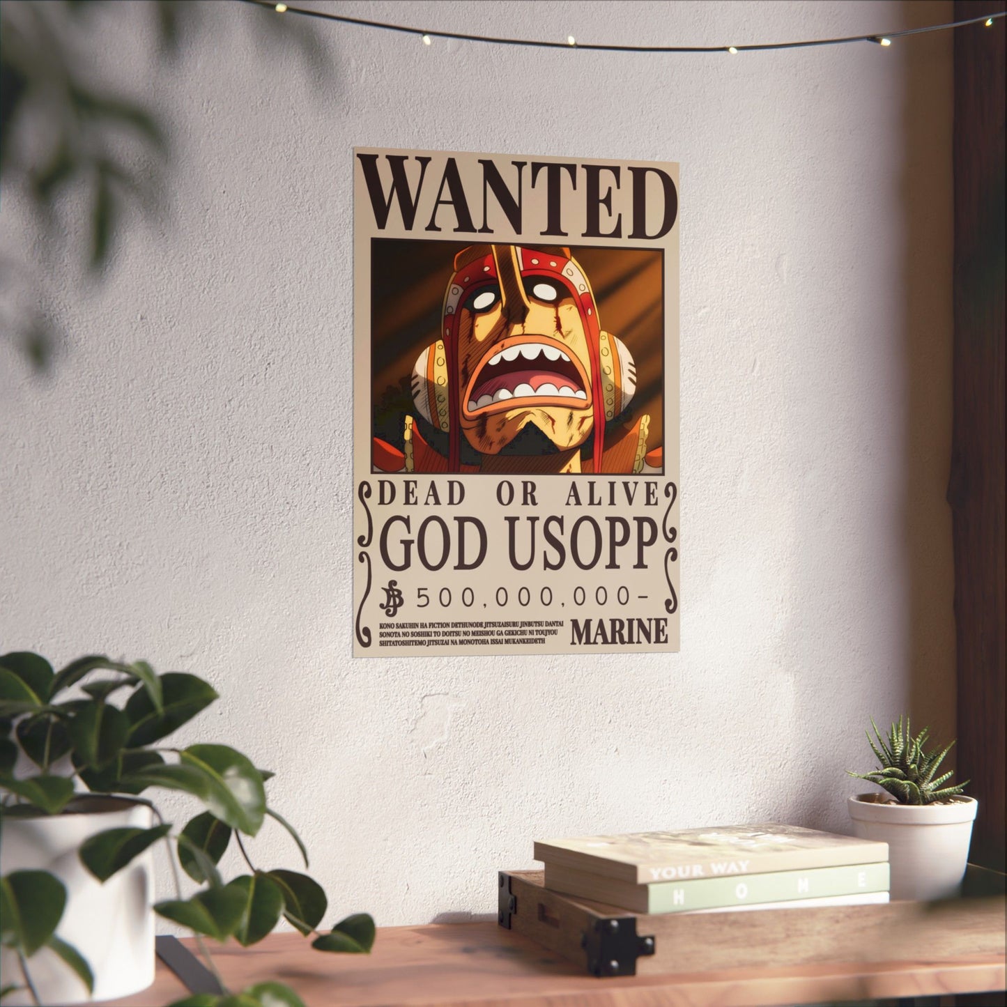 Wanted "God Usopp" Matte Poster — One Piece Wanted Poster Wall Art