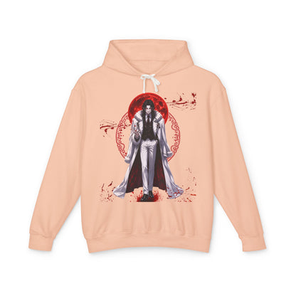 Vampire Prince Hoodie — Gothic Red Moon Graphic Pullover