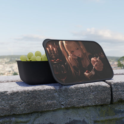Misa Death Note Anime Gothic Girl Bento Box with Utensils