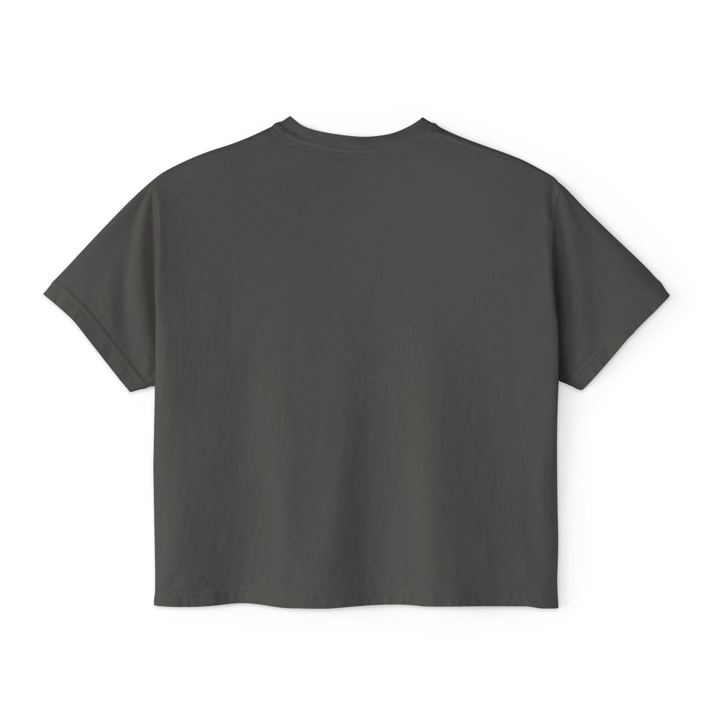 Anime Elf Portrait Boxy Tee — White Women’s Cropped Graphic Shirt