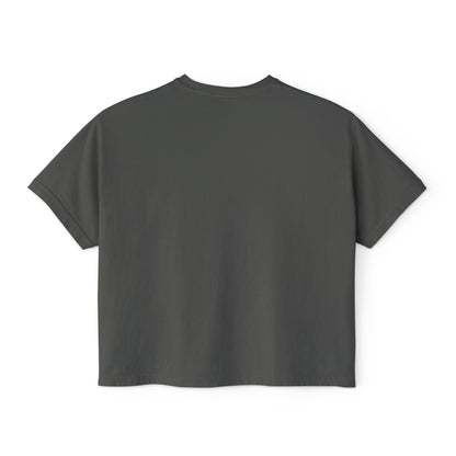 Anime Elf Portrait Boxy Tee — White Women’s Cropped Graphic Shirt