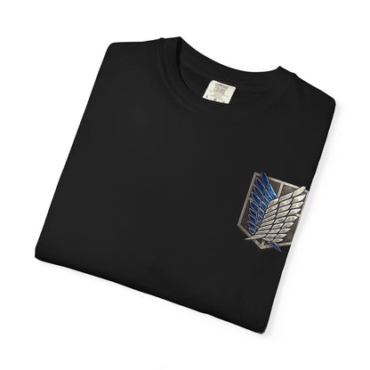 Scout Regiment T-Shirt — Wings of Freedom Military Emblem Tee