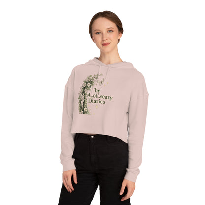 Cropped Hoodie — The Apothecary Diaries Floral Anime Graphic