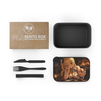 Lucy Heartfilia Fairy tail Anime Girl Bento Box with Utensils — PLA Lunchbox with Band