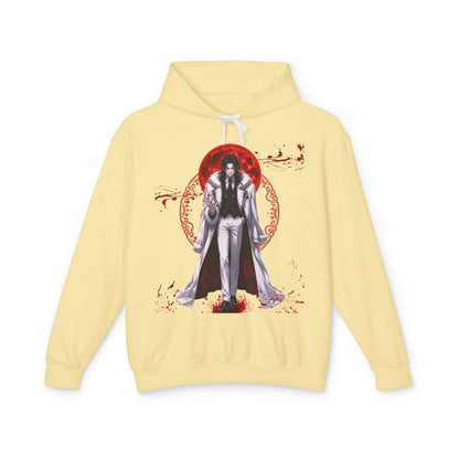 Vampire Prince Hoodie — Gothic Red Moon Graphic Pullover