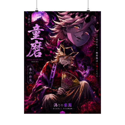 Anime Villain Poster — Matte Vertical Demon King Art Print