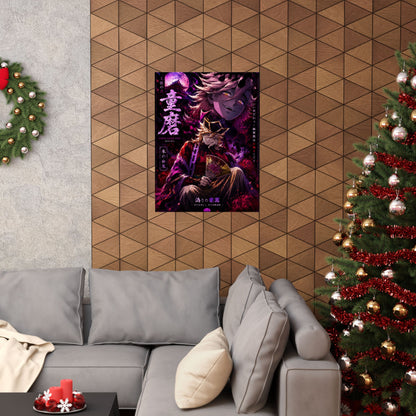 Anime Villain Poster — Matte Vertical Demon King Art Print