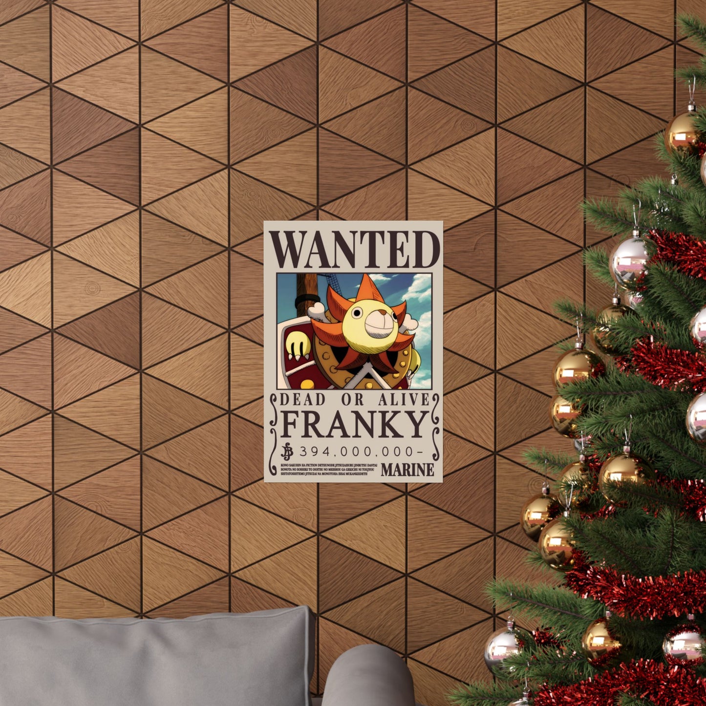 Wanted Poster Matte Vertical Poster — "Franky" Dead or Alive Vintage Anime Print