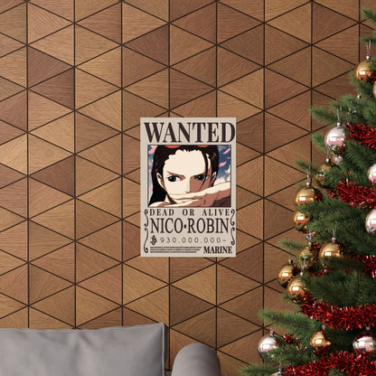 WANTED Nico Robin Poster — Anime Wanted Poster Matte Print