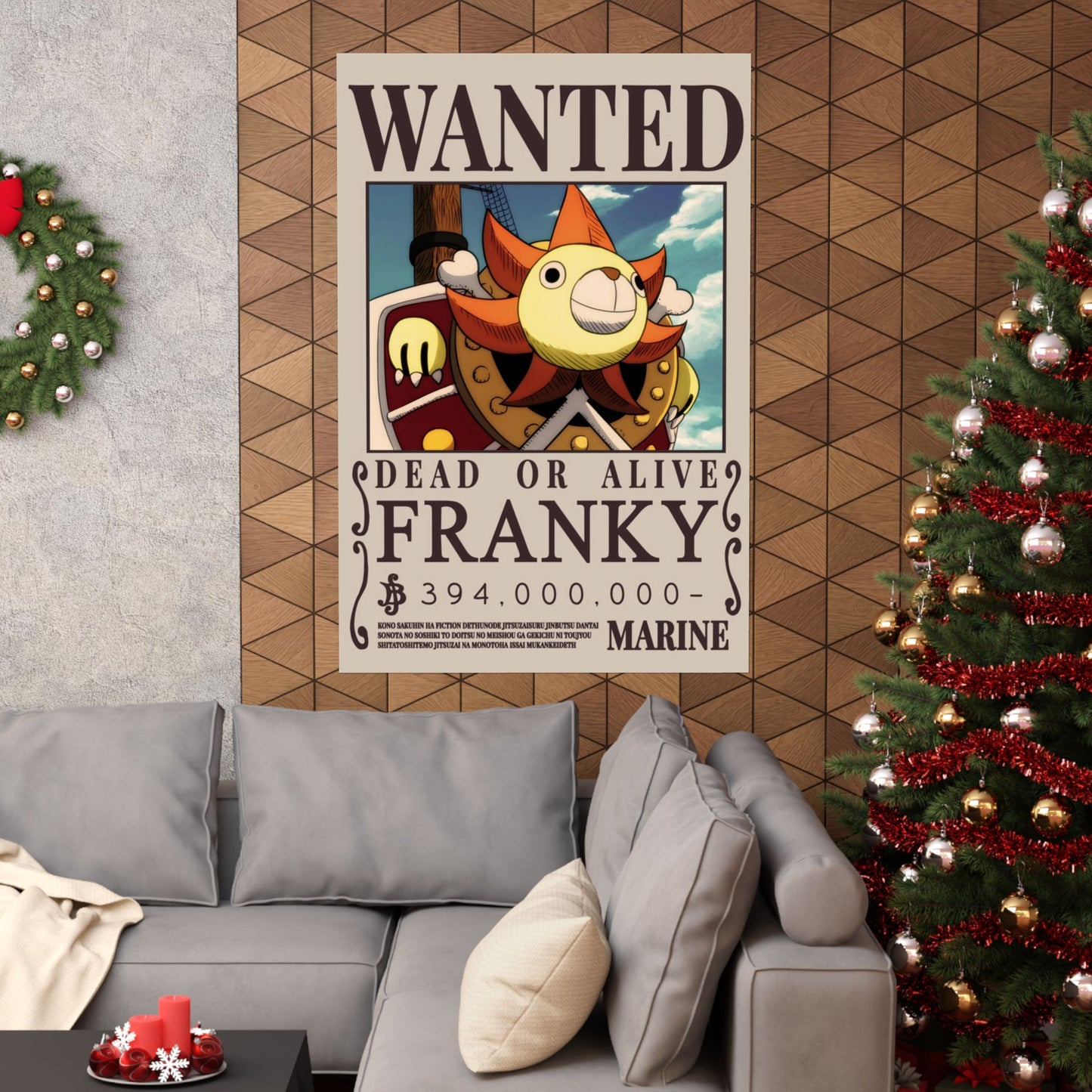 Wanted Poster Matte Vertical Poster — "Franky" Dead or Alive Vintage Anime Print