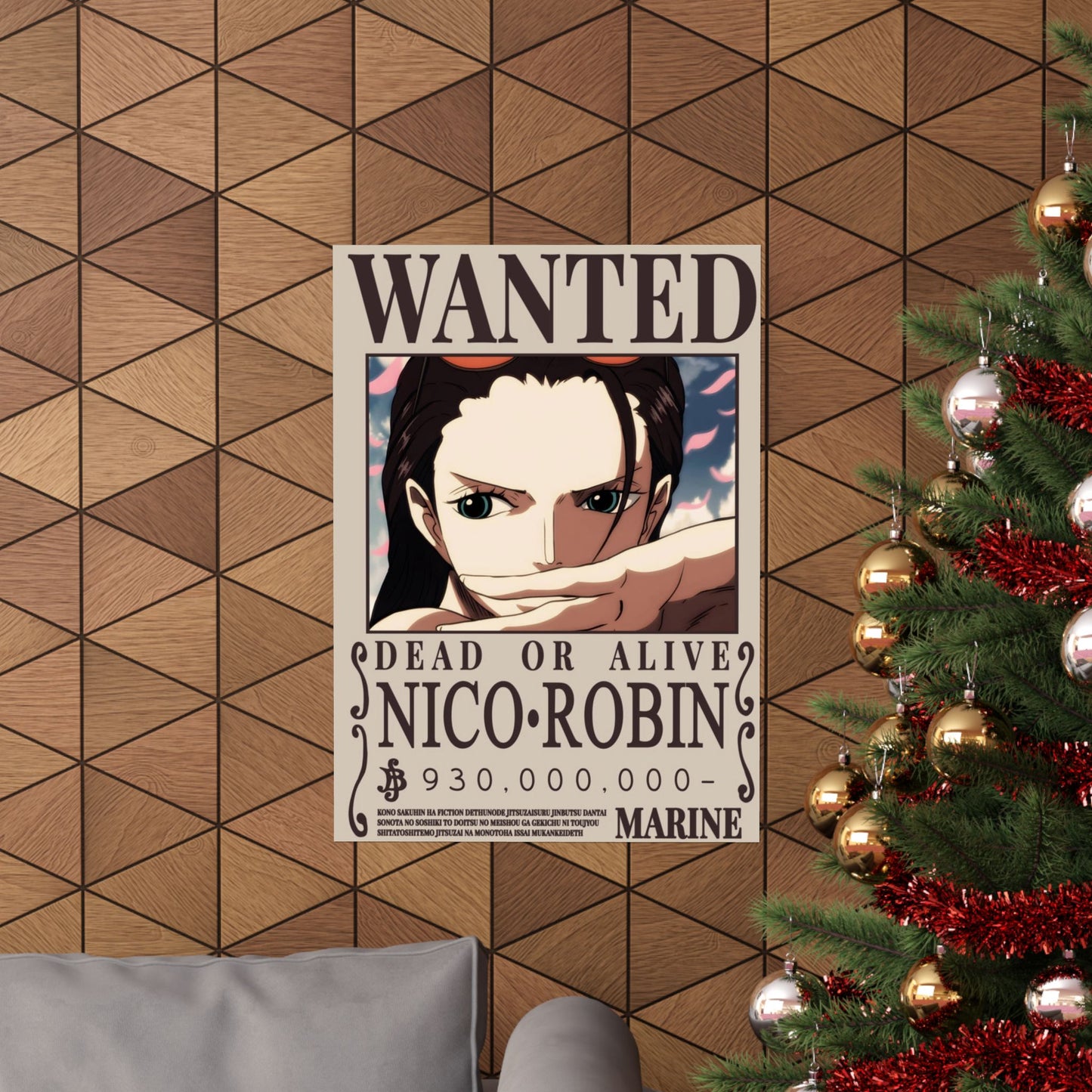 WANTED Nico Robin Poster — Anime Wanted Poster Matte Print