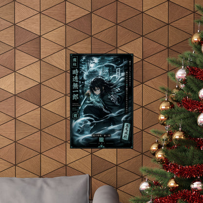 Muichiro Tokito Mist Hashira Matte Vertical Poster | Demon Slayer Wall Art