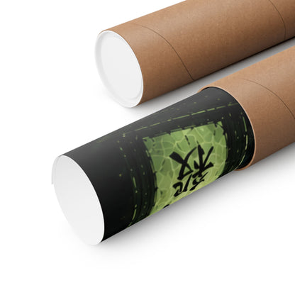 Anime Matte Vertical Poster — Wind Hashira Character Art (Japanese Text)