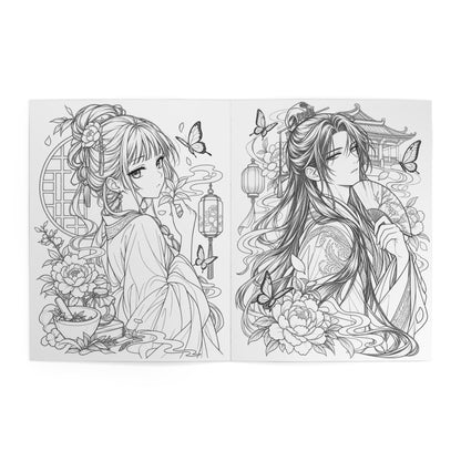 Coloring Book — The Apothecary & Diaries: Floral Anime Characters Coloring Book