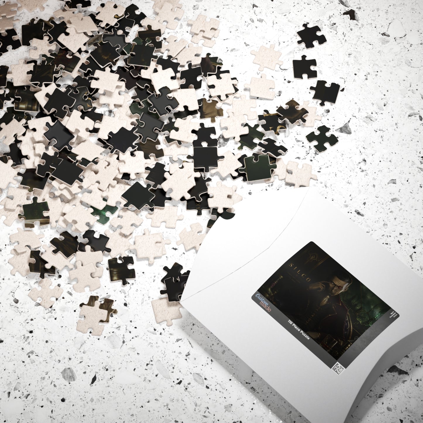 Silco Arcane Dark Gentleman Portrait Puzzle — Moody Noir 252–520 Piece Jigsaw