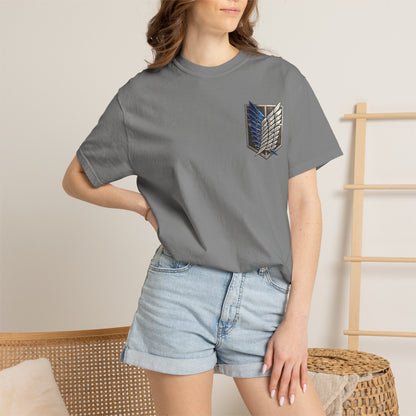 Attack on Titan Scout Regiment Tee — Eren vs Colossal Back Graphic T-Shirt