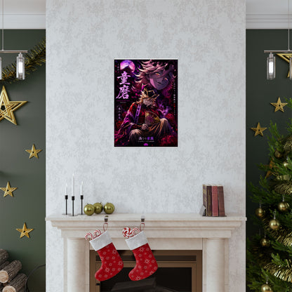 Anime Villain Poster — Matte Vertical Demon King Art Print