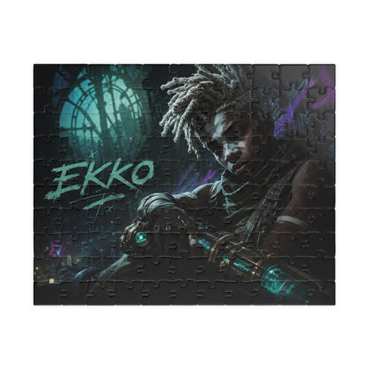 Ekko Arcane Neon Night Jigsaw Puzzle — League-Inspired 110–520 Piece