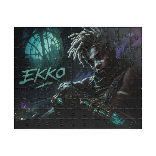 Ekko Arcane Neon Night Jigsaw Puzzle — League-Inspired 110–520 Piece
