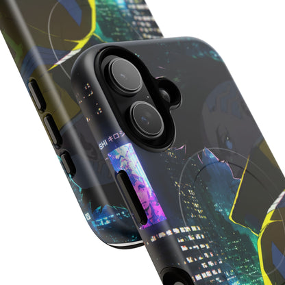 Cyberpunk Anime Cityscape Tough Magnetic Phone Case