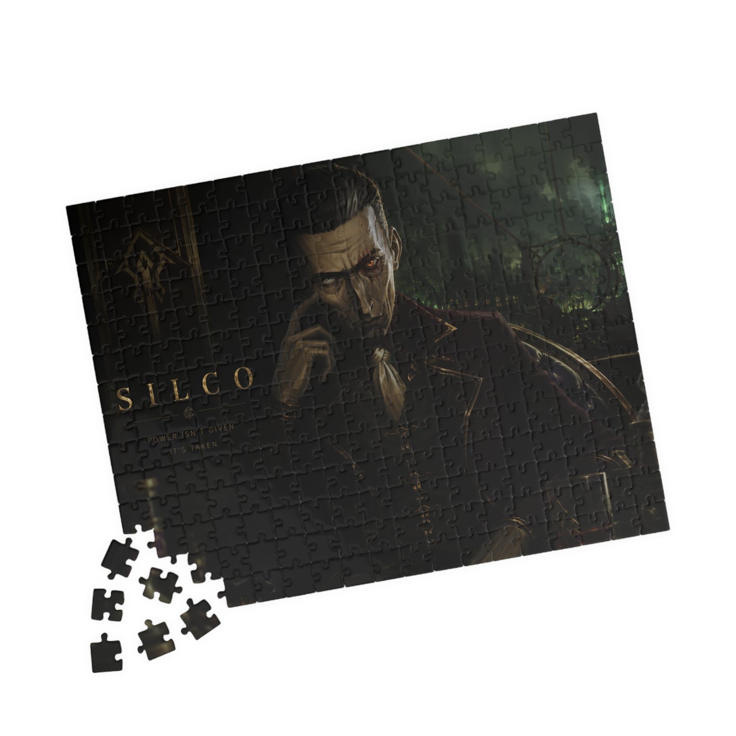 Silco Arcane Dark Gentleman Portrait Puzzle — Moody Noir 252–520 Piece Jigsaw