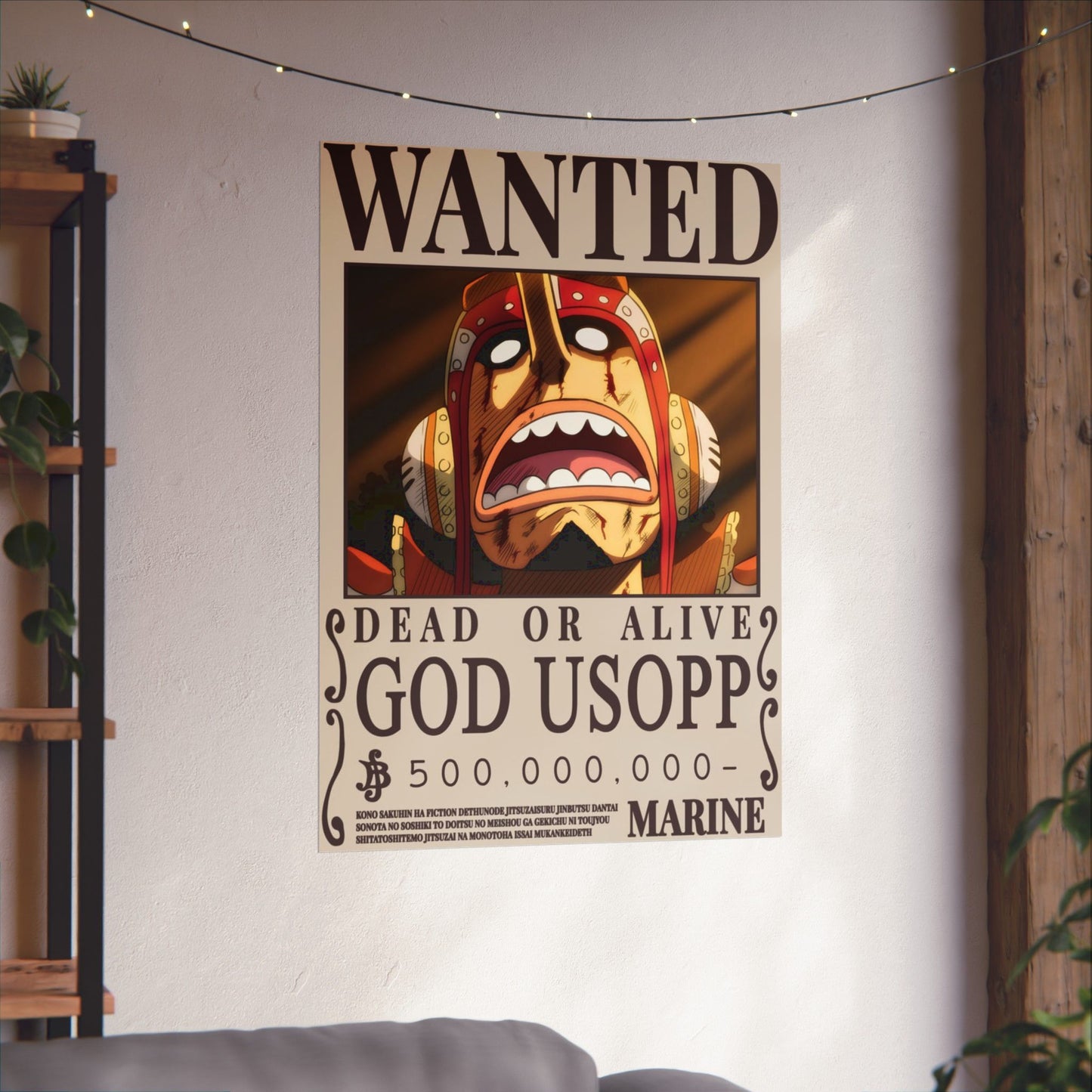 Wanted "God Usopp" Matte Poster — One Piece Wanted Poster Wall Art
