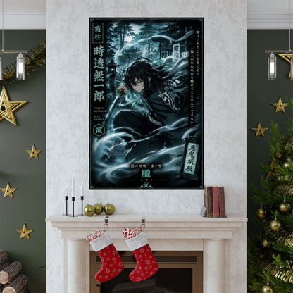 Muichiro Tokito Mist Hashira Matte Vertical Poster | Demon Slayer Wall Art