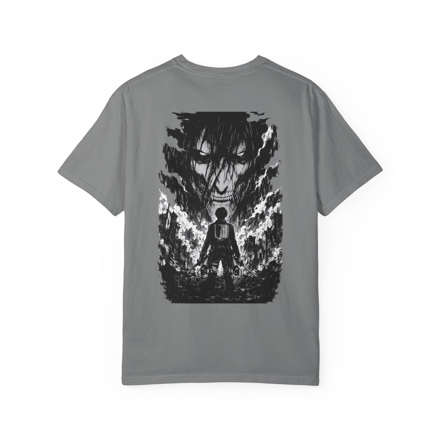 Attack on Titan Scout Regiment Tee — Eren vs Colossal Back Graphic T-Shirt