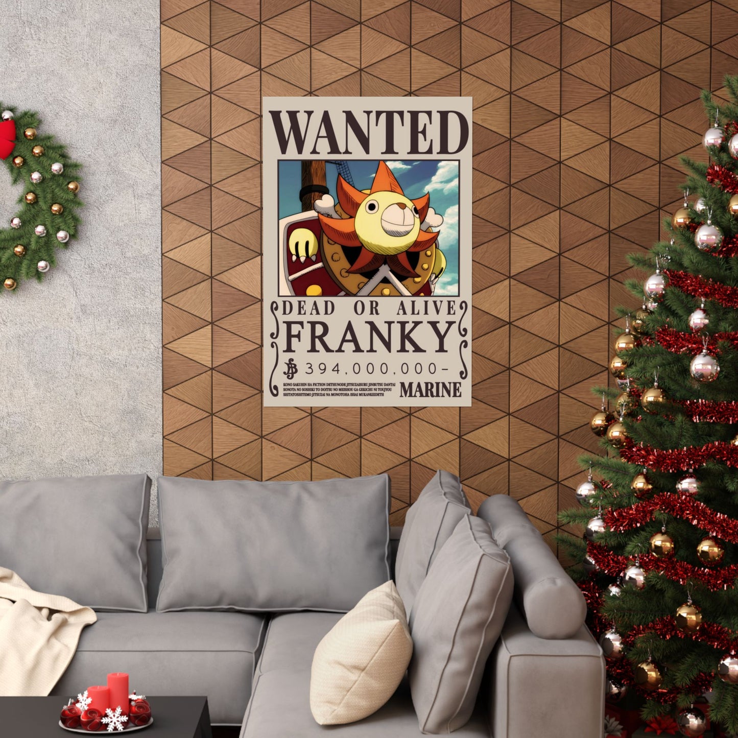 Wanted Poster Matte Vertical Poster — "Franky" Dead or Alive Vintage Anime Print