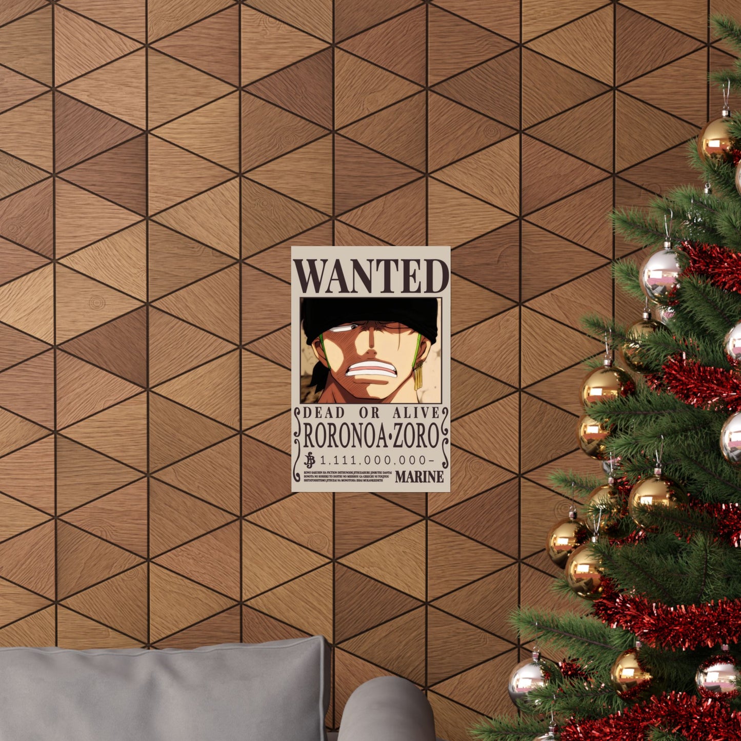 Wanted Poster Poster — Roronoa Zoro "Dead or Alive" Matte Vertical Print